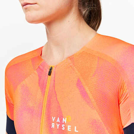 WOMEN'S LD TRIATHLON TRISUIT - NAVY/ORANGE