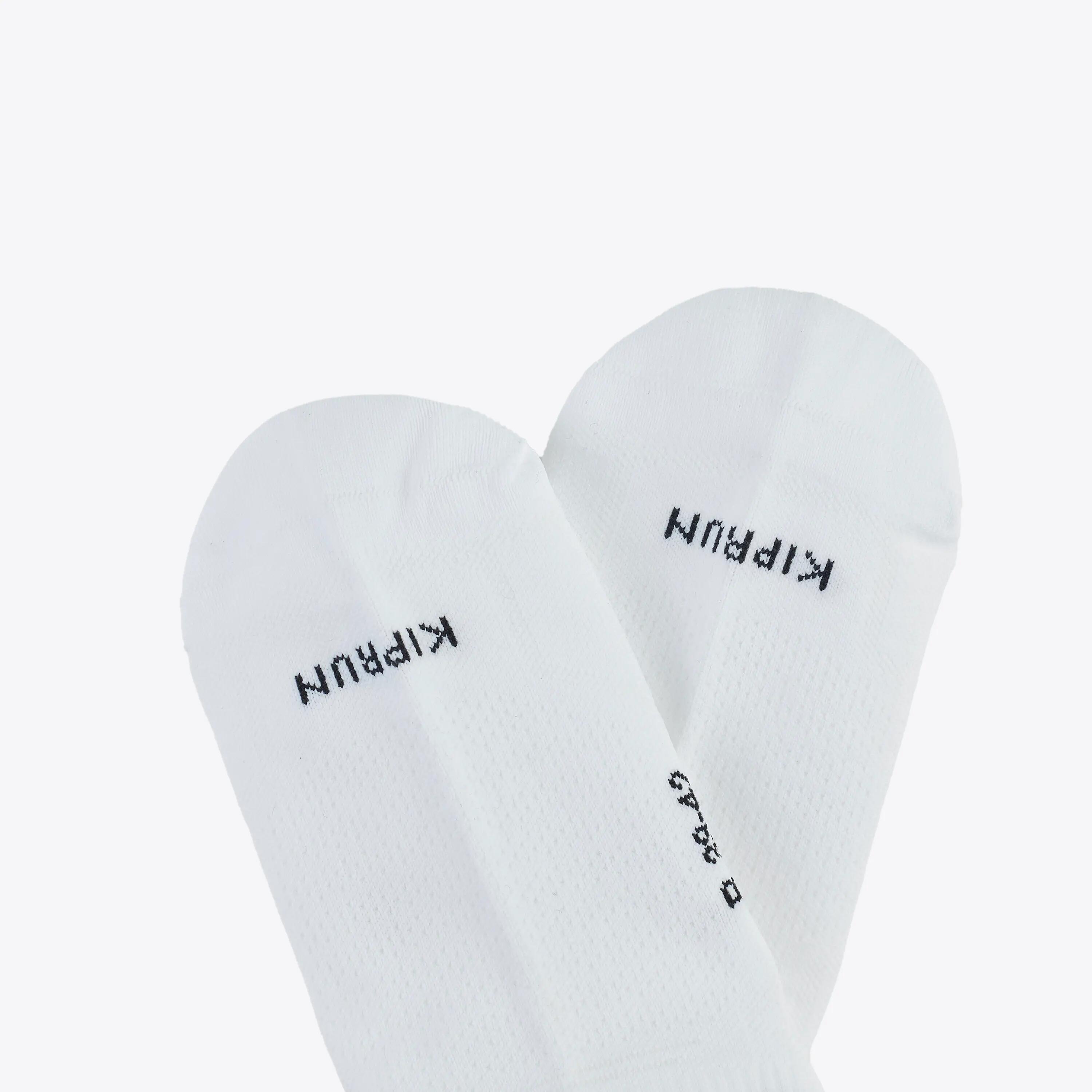 Thin Running Socks Invisible Pack of 2 Pairs Run 500 - White 3/7