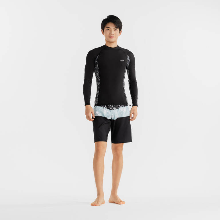 Men's surfing UV protection top BRUSH BLK