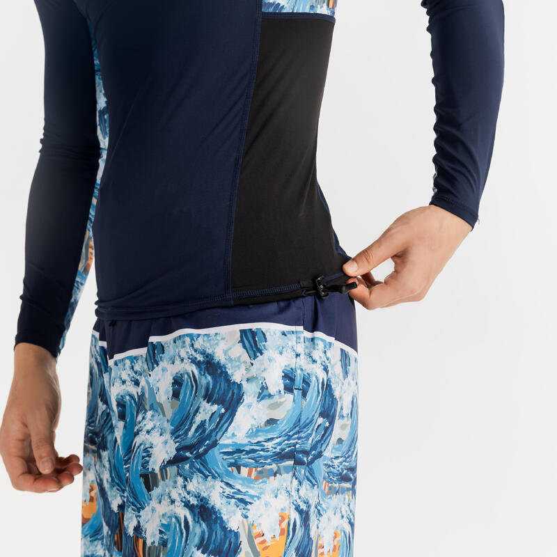 Men's UV-protection surfing TOP BLUE WAVE