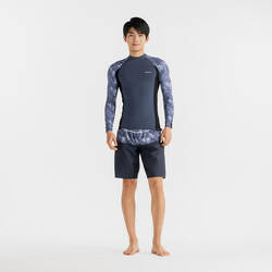 Men's surfing UV protection top NAVY PALM