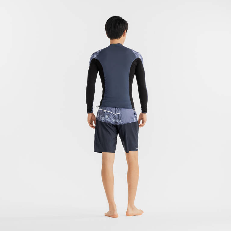 Men's surfing UV protection top NAVY PALM