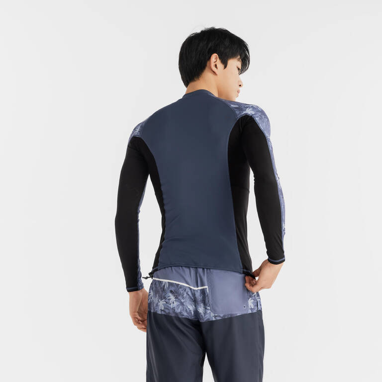 Men's surfing UV protection top NAVY PALM