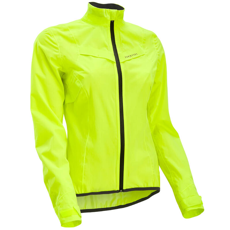 Kadın Bisiklet Yağmurluğu/Rüzgarlığı - Sarı - Racer