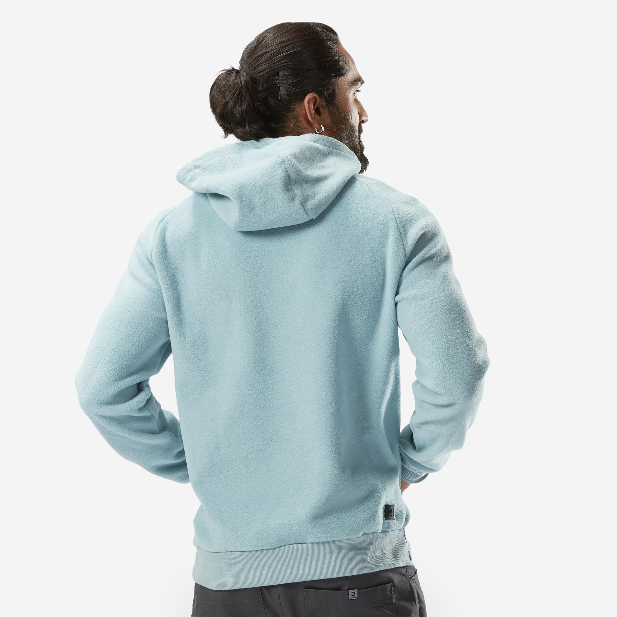 Men’s Hiking Hooded Fleece Sweatshirt - MH100 6/7
