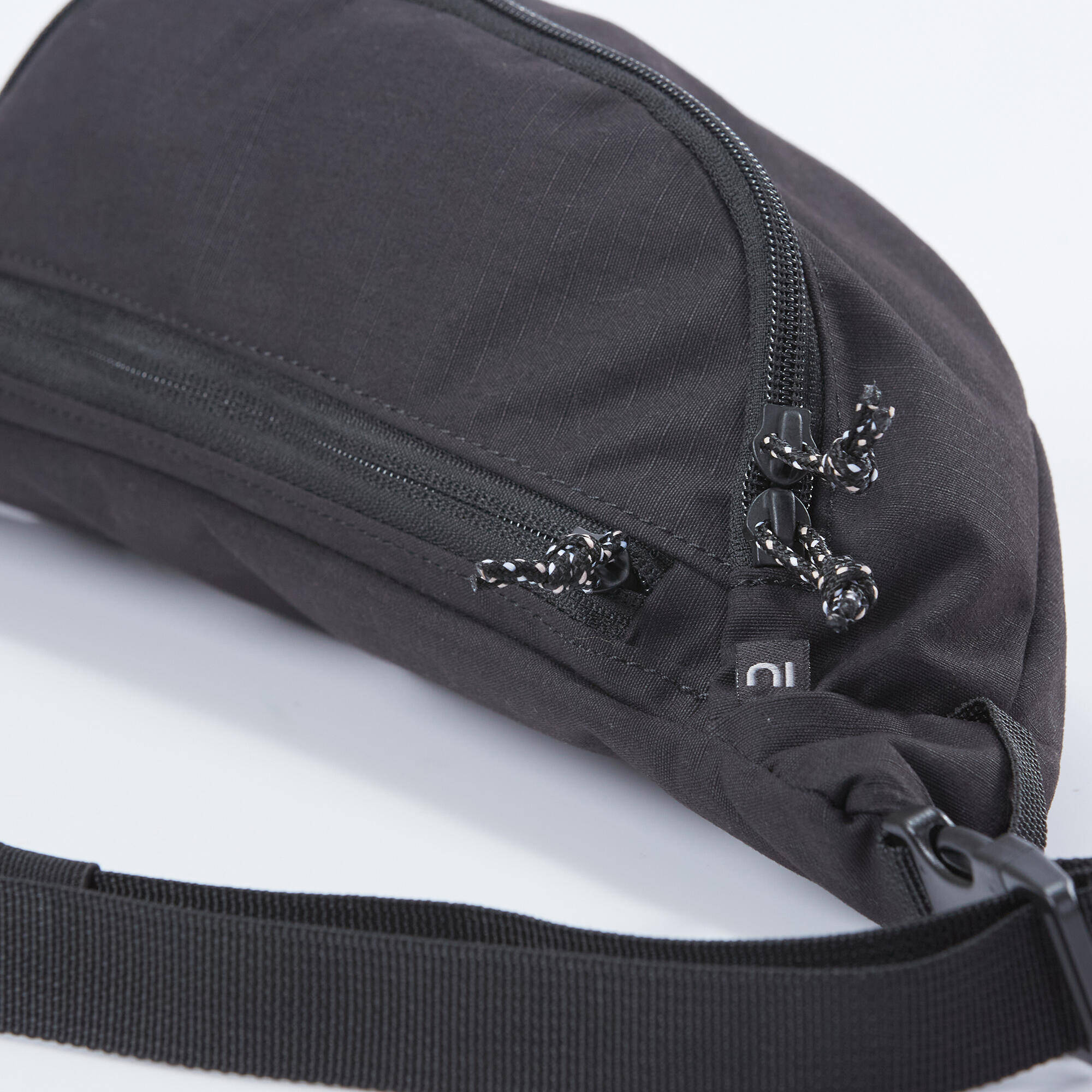 Travel Waist Bag, Multiple Compartment, 2L Capacity - Black -  5