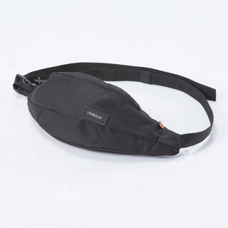 Travel Waist Bag, Multiple Compartment, 2L Capacity - Black