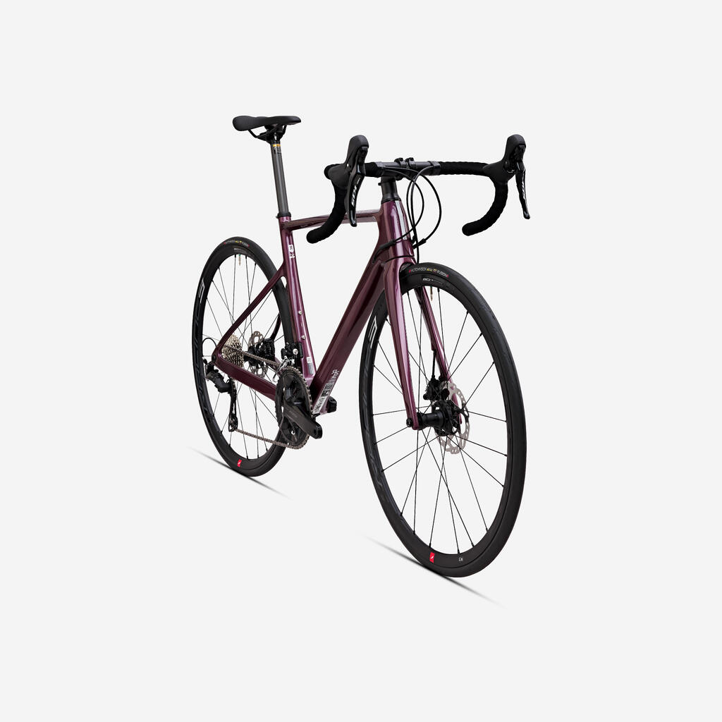 Sieviešu velosipēds “EDR CF Shimano 105”, 12 ātrumi, vīnsarkans