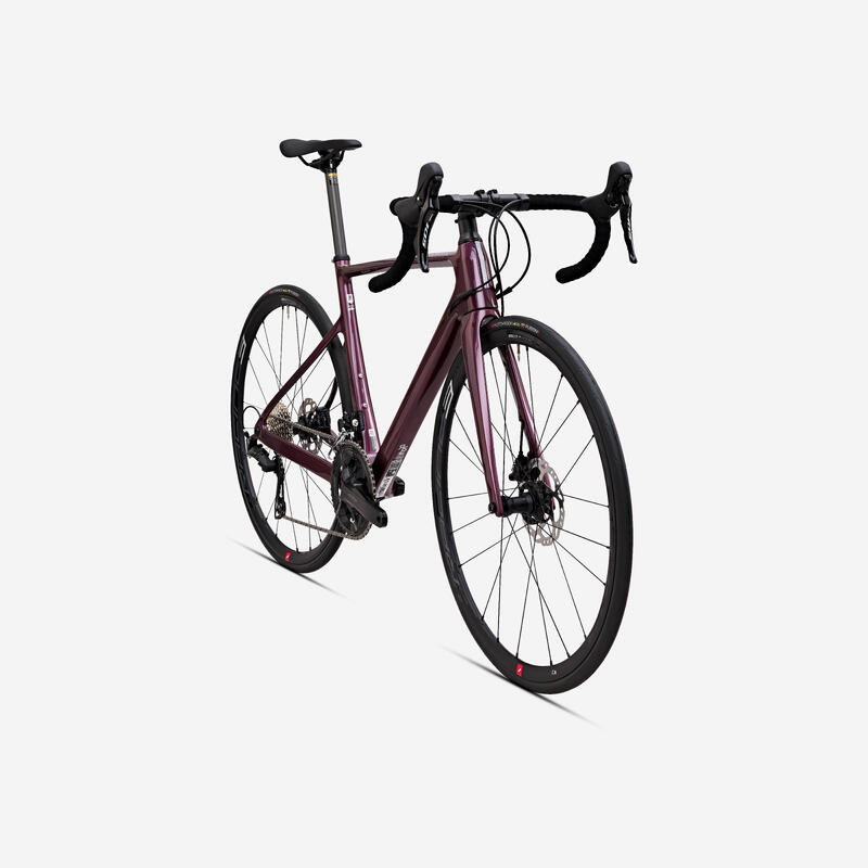 Bicicleta Carretera EDR CF Mujer Burdeos Shimano 105 12 Velocidades