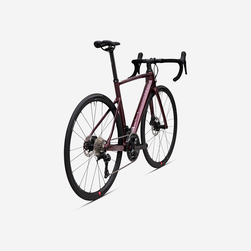 BICICLETA DE ESTRADA EDR CF SHIMANO 105 12 MUDANÇAS MULHER BORDÔ