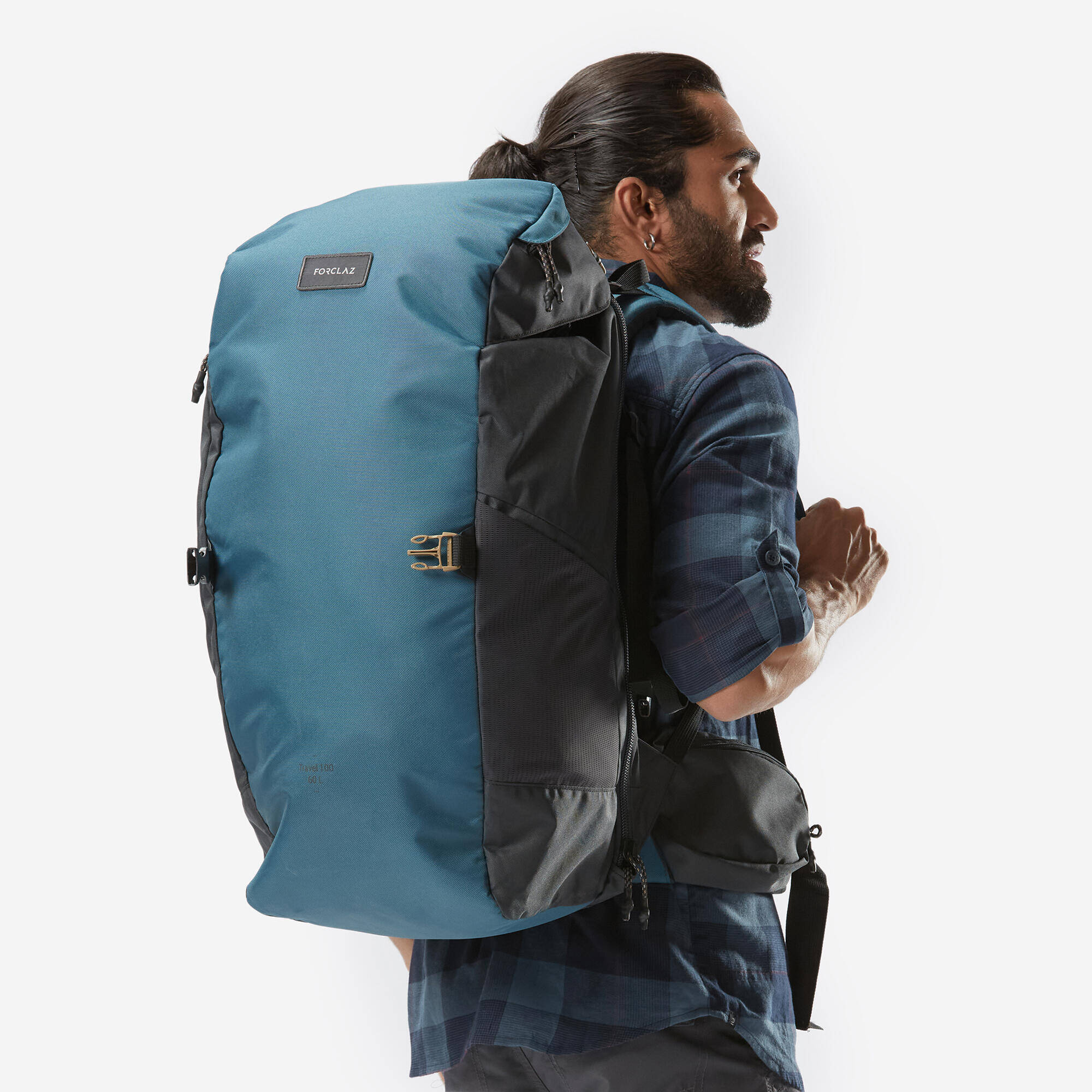 Decathlon Waterproof Smart Backpack Waterproof Backpack 25 Litres Kaki