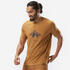 Men Hiking Breathable T-shirt - NH100 Brown