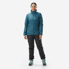 Women’s synthetic mountain trekking padded jacket - MT100 -5°C - Blue