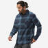 Men Checked Full Sleeve Light Flannel Shirt Blue - Travel 500