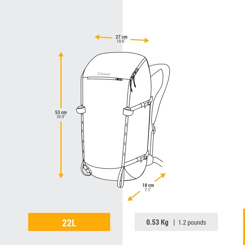 Horolezecký batoh 22 litrů Alpinism 22