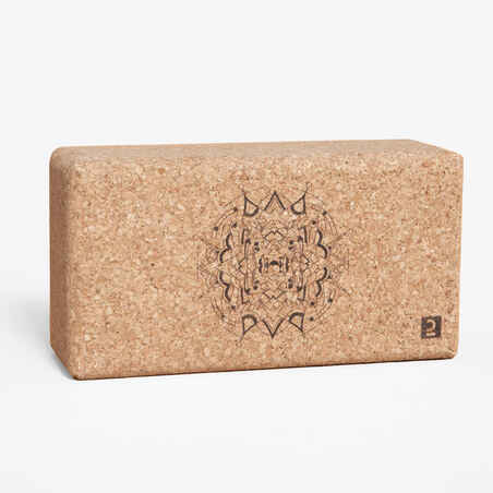 Cork Yoga Brick - Mandala Print