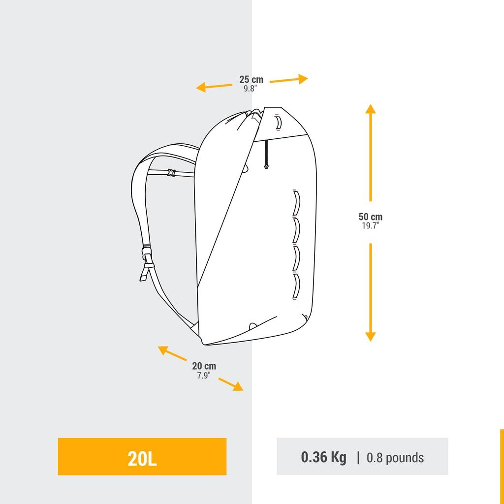 Klinšu kāpšanas mugursoma “Rock 20”, 20 l, tirkīza