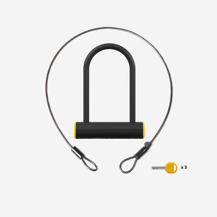 Zapięcie rowerowe Elops U-LOCK 900M ART2 + linka