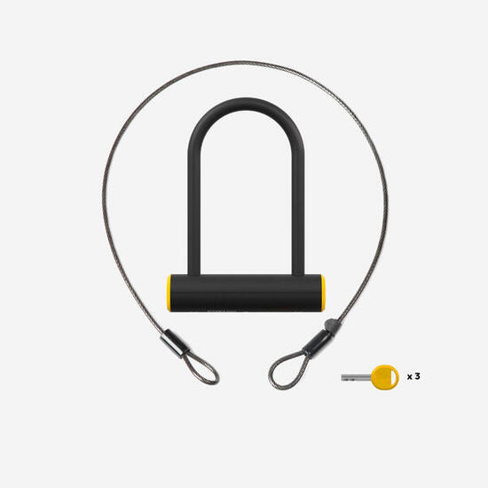 Zapięcie rowerowe Elops U-LOCK 900M ART2 + linka