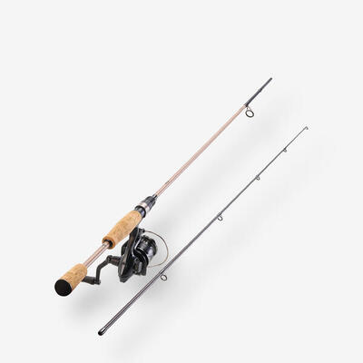 Hengelset voor vissen met kunstaas wxm 100 spinning 1.80 m l 2-10 g