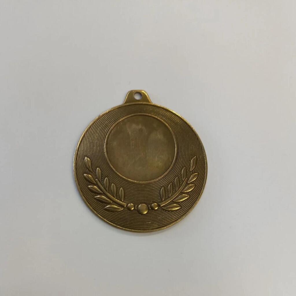 50 mm medalis, bronzinis