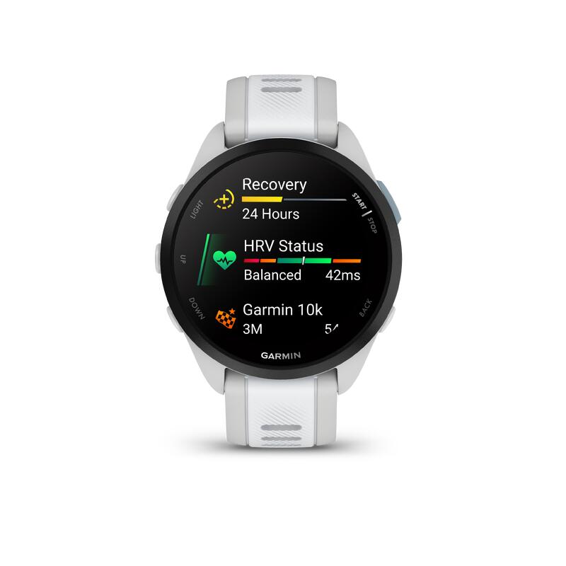 Ceas smartwatch GPS alergare GARMIN FORERUNNER 165 GRI DESCHIS/ALB