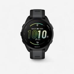 Montre connectée gps de running garmin forerunner 165 noir/gris foncé