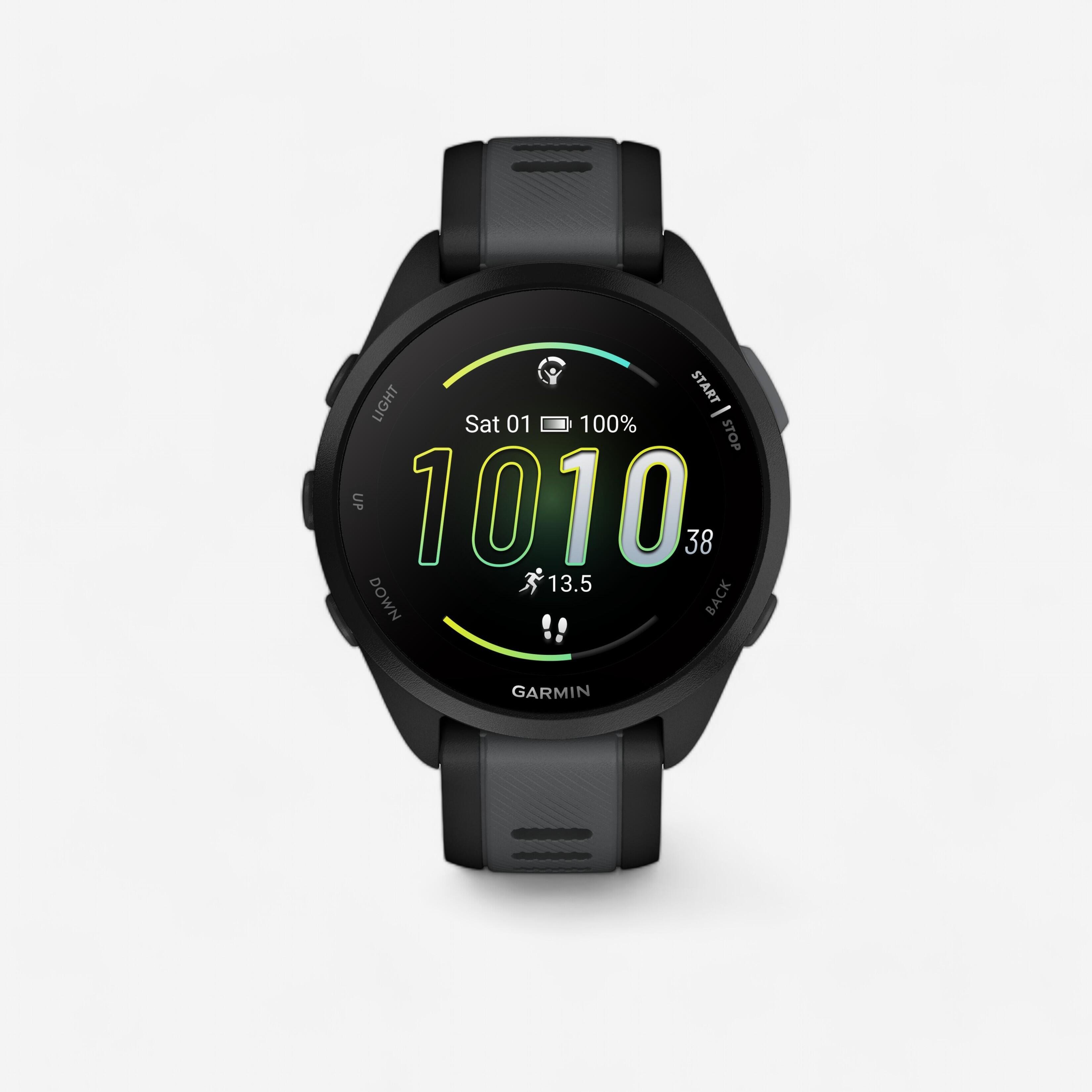 GARMIN Orologio da corsa GPS connesso FORERUNNER 165 NERO/GRIGIO SCURO