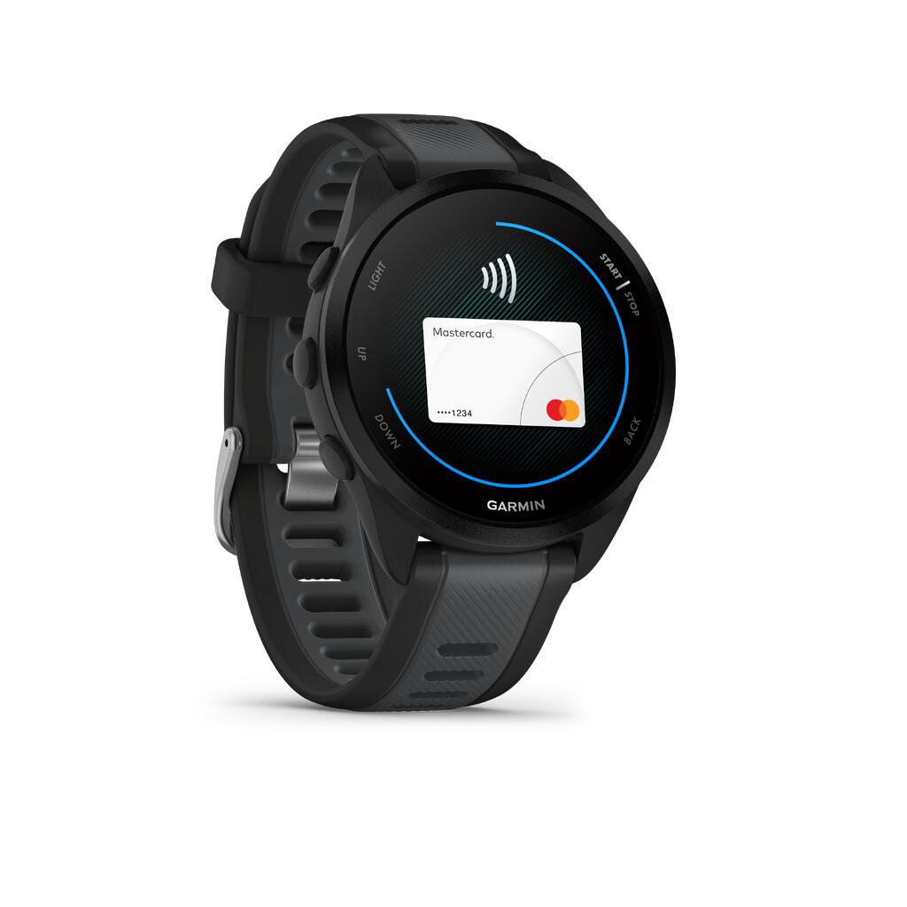 GPS Running Smartwatch - Garmin Forerunner 165 grau/weiss 