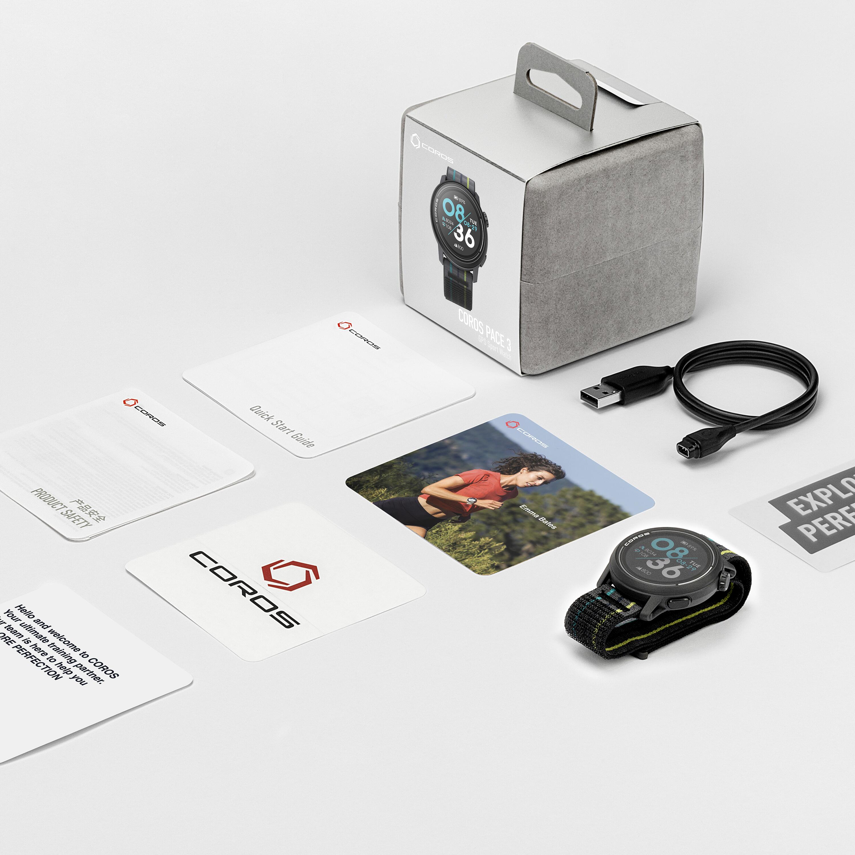 Activity tracker gps Coros PACE 3 nero 3/3