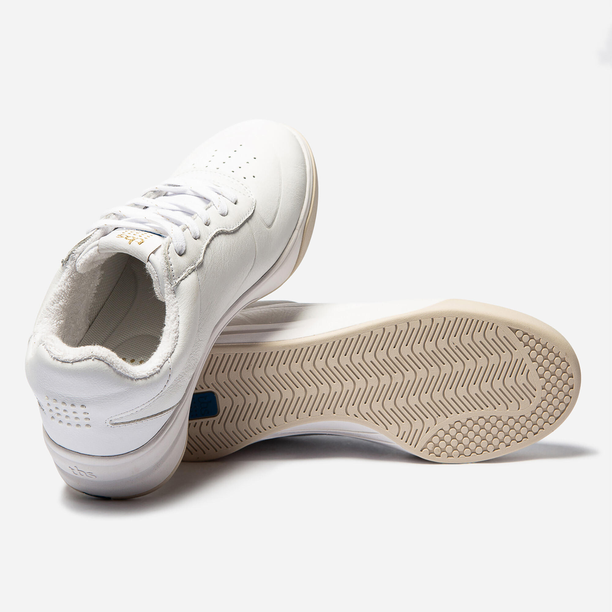 Seconde vie - CHAUSSURE MARCHE TBS CLAUDIE CUIR FEMME BLANC 3/4