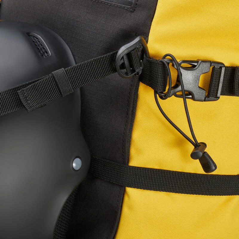 Suport universal cască de schi pentru rucsac cu 4 chingi: schi, MTB, alpinism