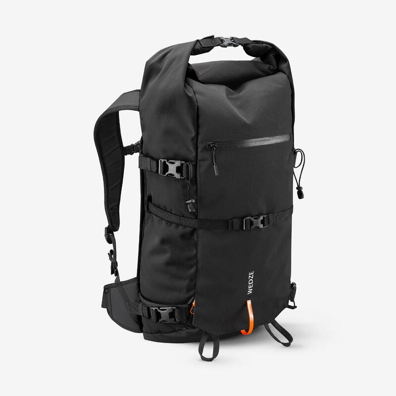 Sac à dos ski/ snowboard freeride Roll top, Robust Freeride 30L noir