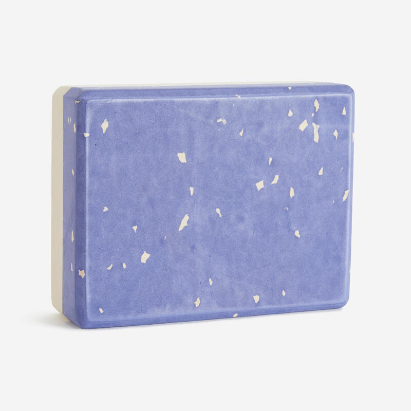 BRIQUE DE YOGA MOUSSE XL BLEUE INTEGRANT 20% MATIERE RECYCLEE BLEUE