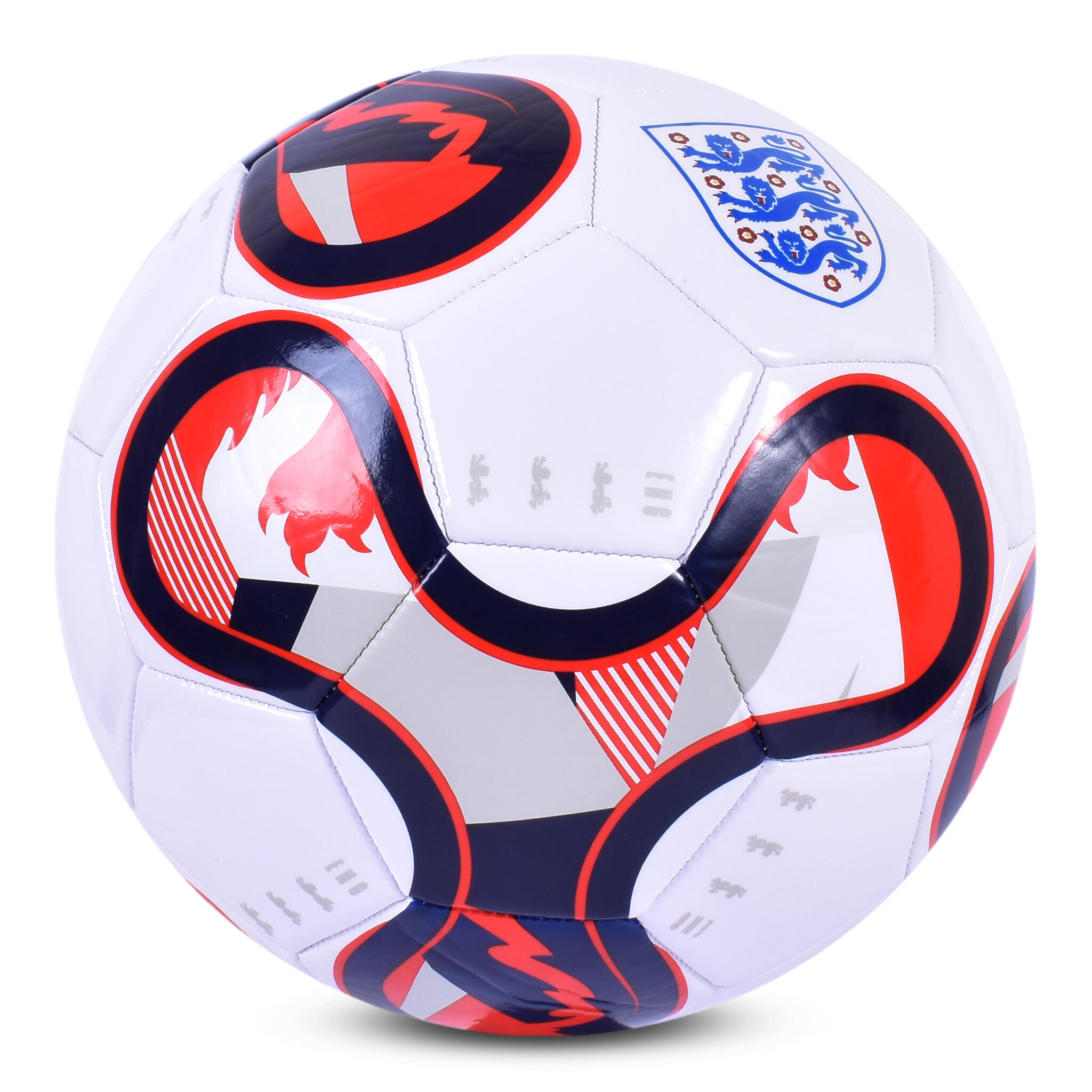 England Supporter Football Size 5 White Red Blue 3/3
