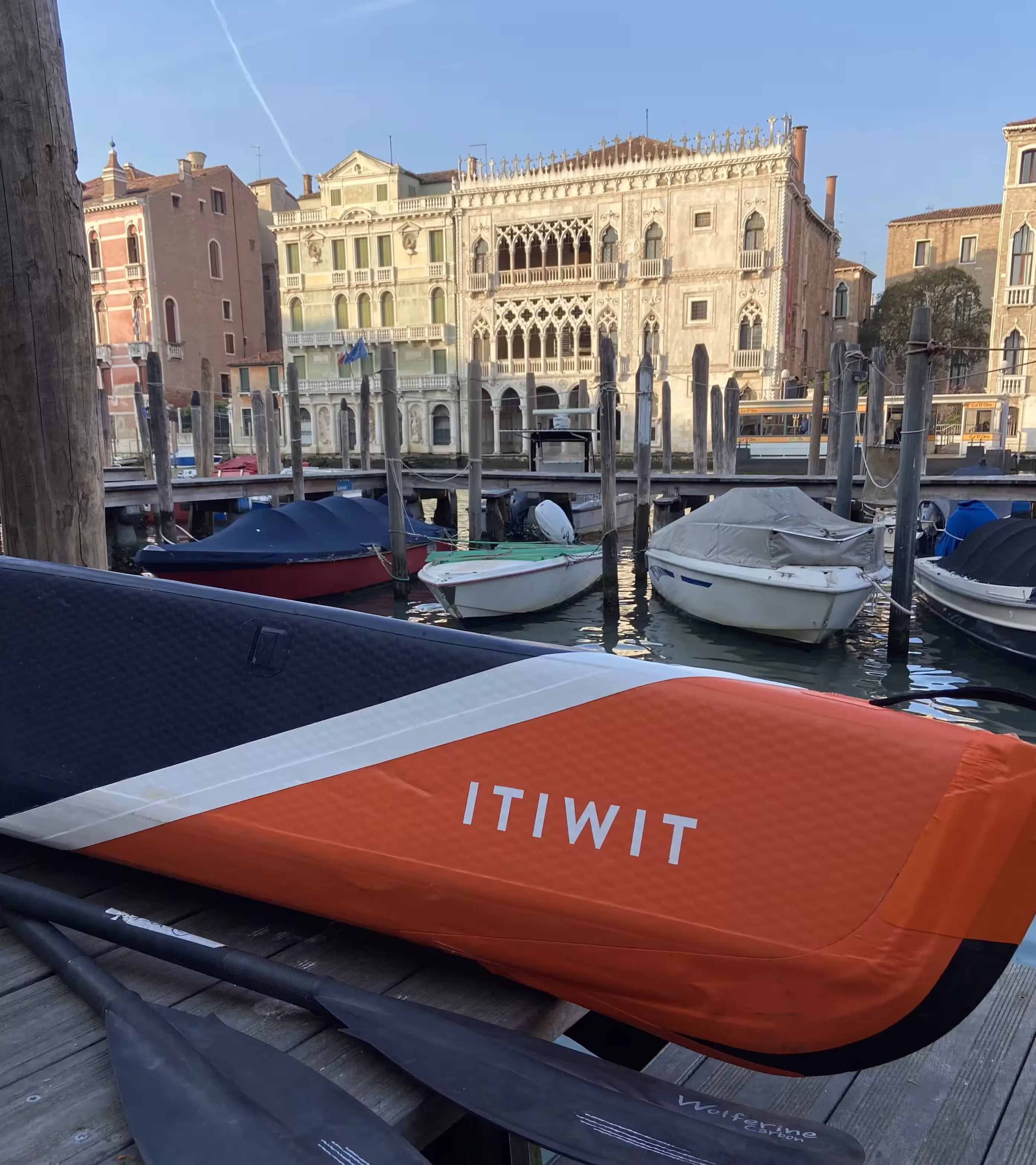 Arrivé à Venise en kayak © Arrivé à Venise en kayak