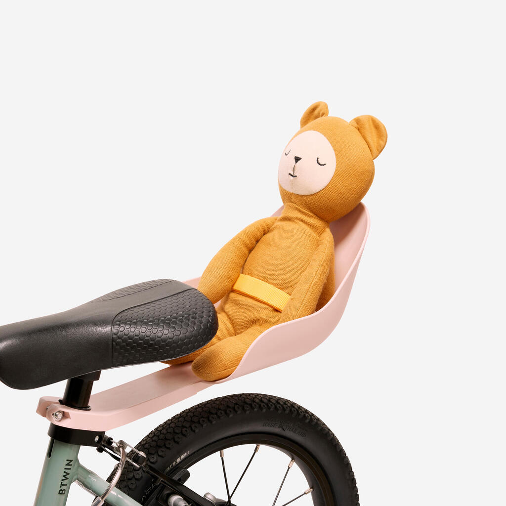 Sillita Peluche Rosa Bicicleta Infantil