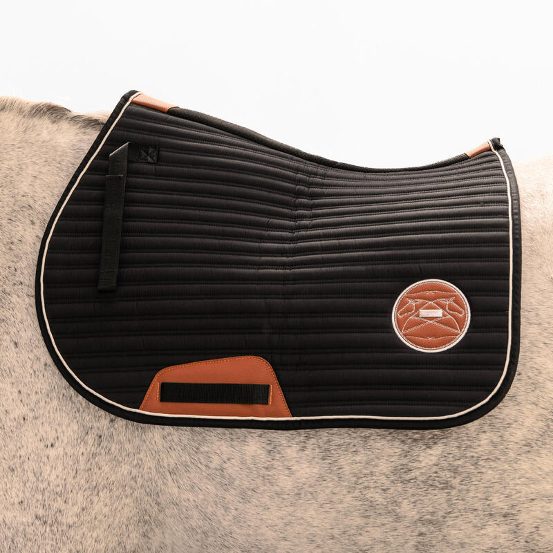 Tapis de selle équitation Cheval et Poney - 900 noir