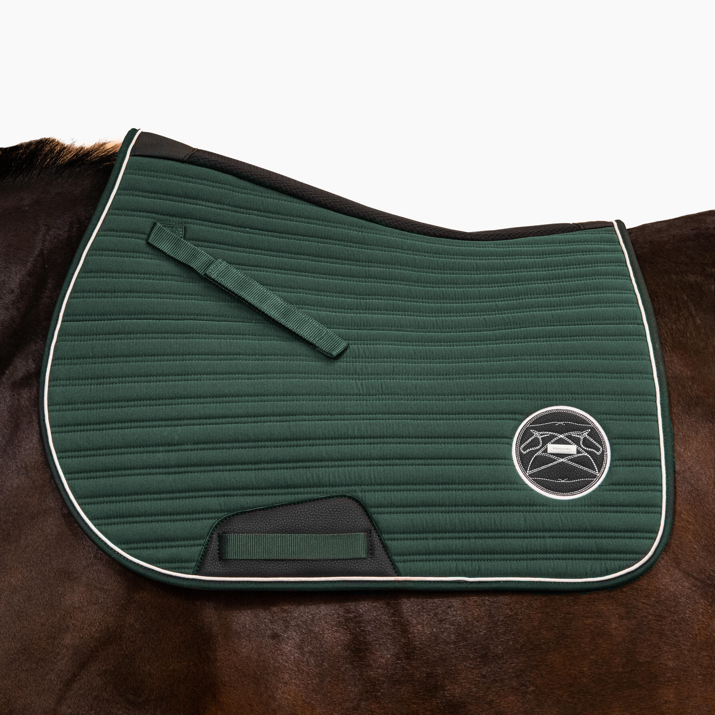 FOUGANZA Horse Riding Saddle Cloth for Horse and Pony 900 - Green