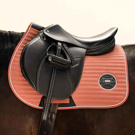 Horse Riding Saddle Cloth for Horse and Pony 900 - Terracotta