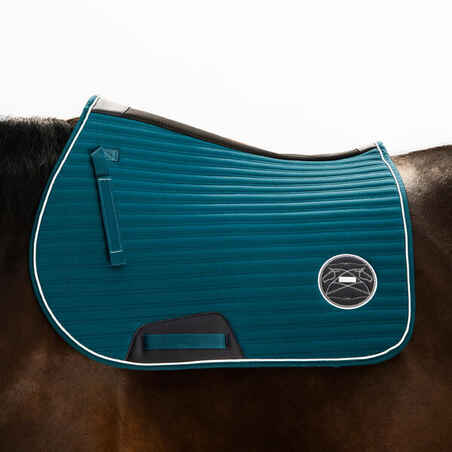 Horse Riding Saddle Cloth for Horse and Pony 900 - Petrol Blue