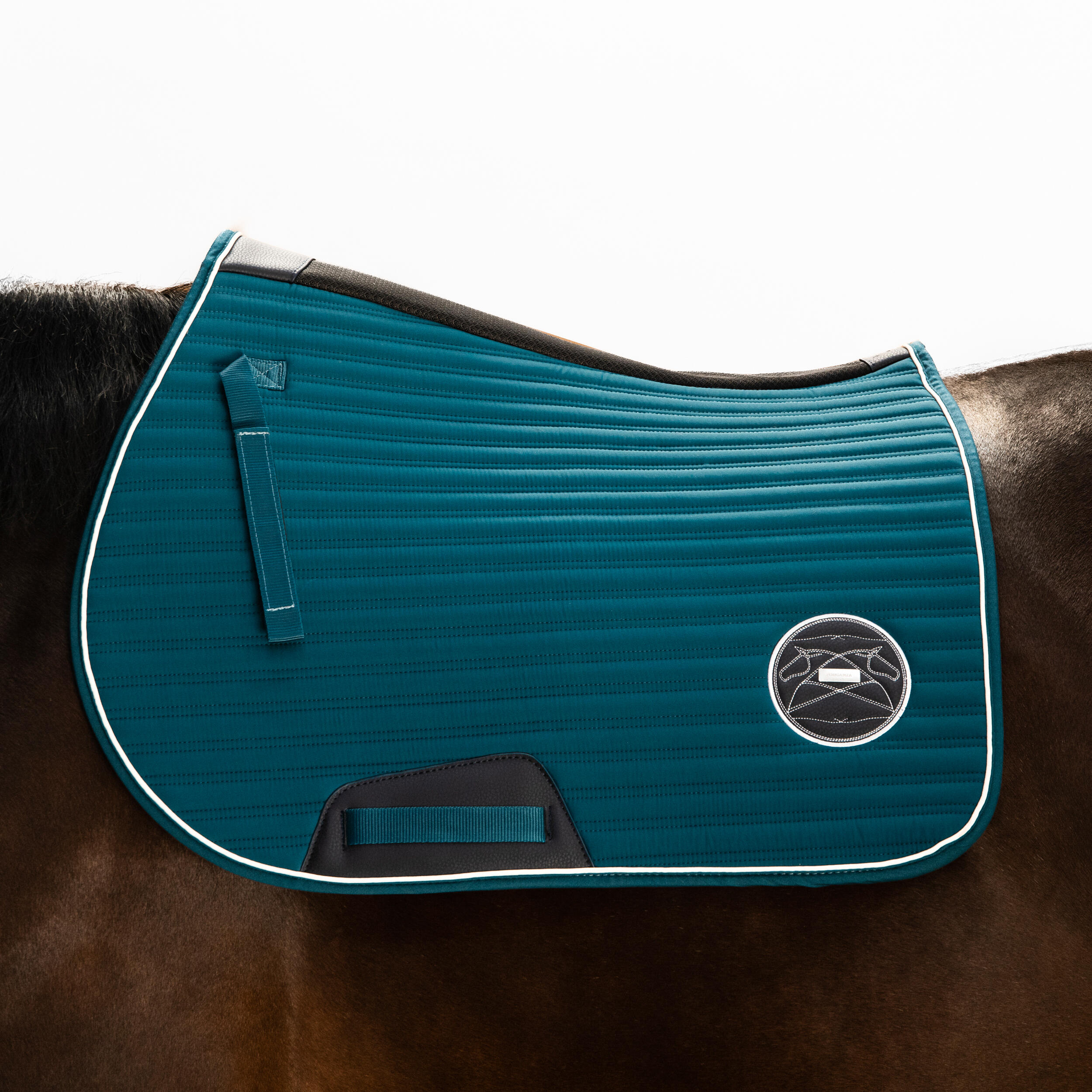 Horse Riding Saddle Cloth for Horse and Pony 900 - Petrol Blue 6/7