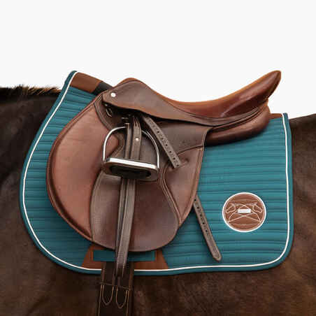 Horse Riding Saddle Cloth for Horse and Pony 900 - Storm Blue
