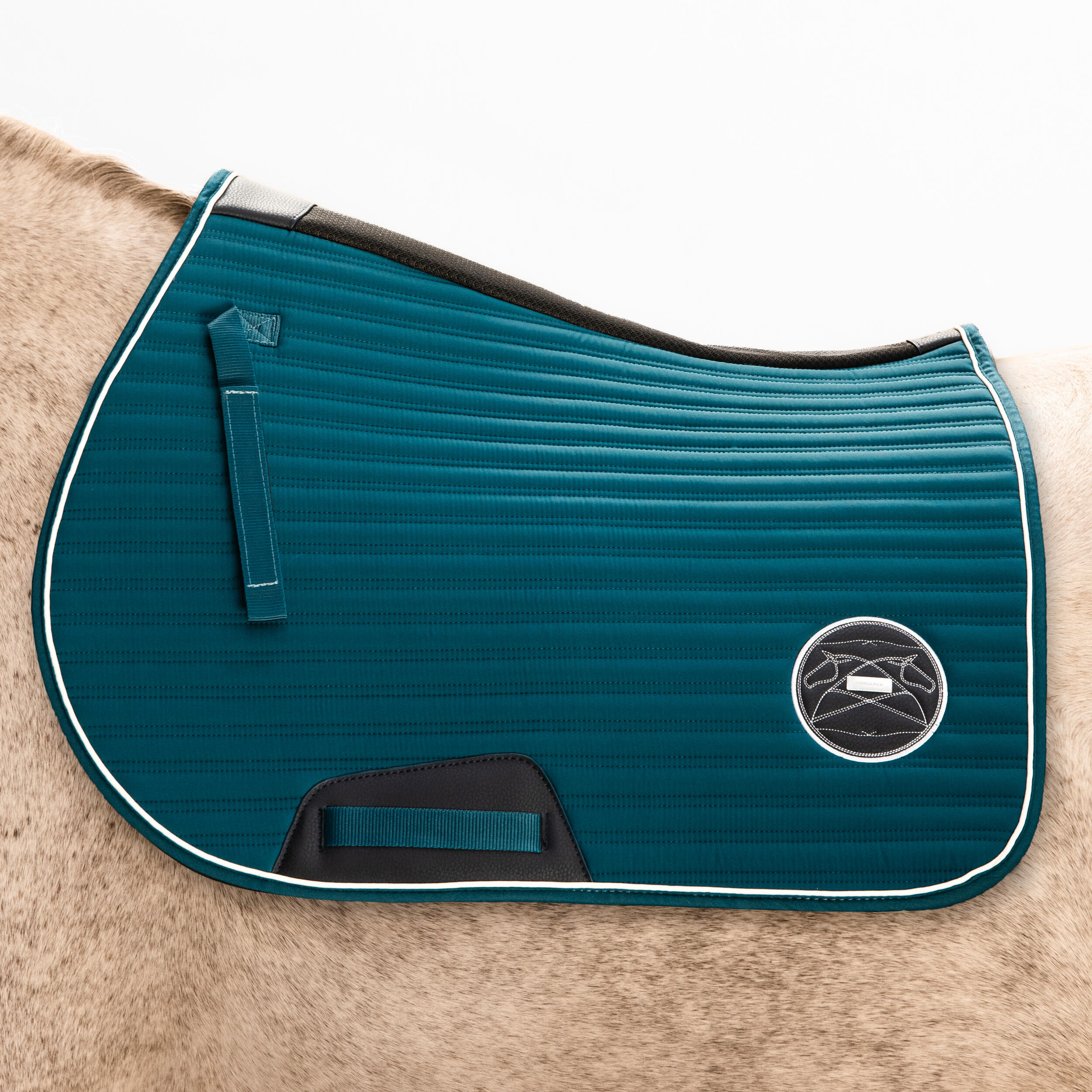 Horse Riding Saddle Cloth for Horse and Pony 900 - Petrol Blue 5/7