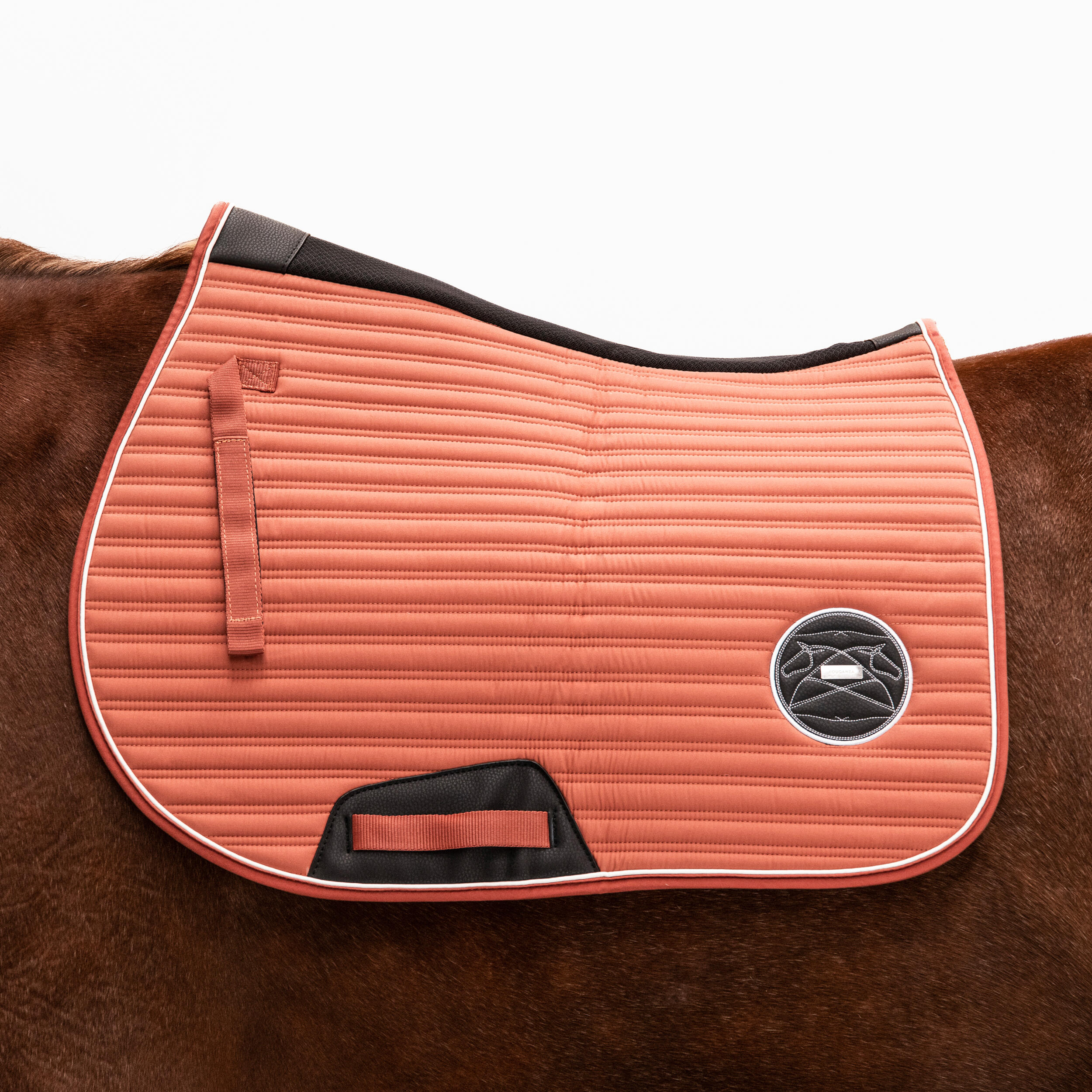 Horse and pony saddle pad - 900 terracotta