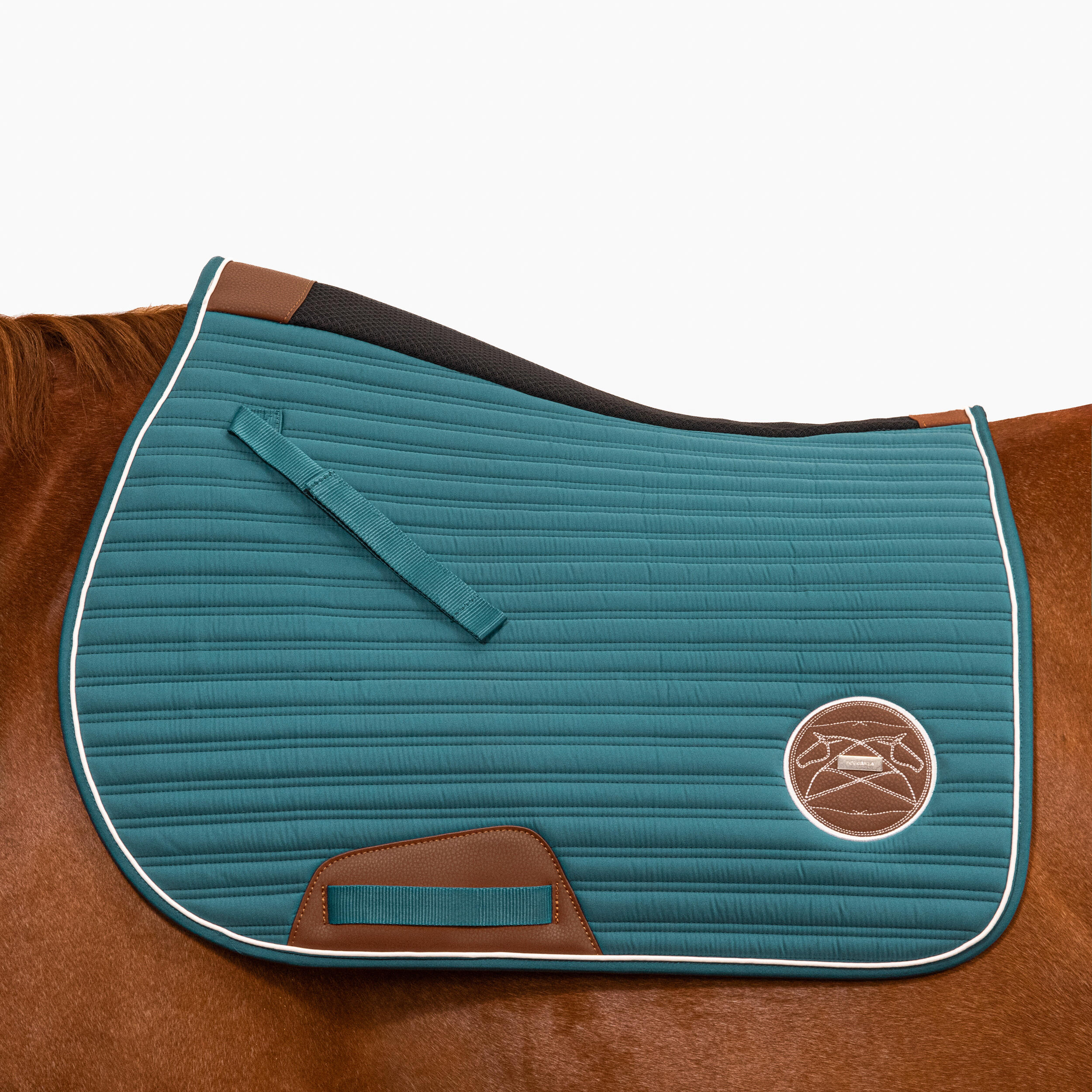 Horse Riding Saddle Cloth for Horse and Pony 900 - Storm Blue 1/5