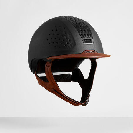 Casque équitation Adulte et Enfant - 900 marron/noir + sac