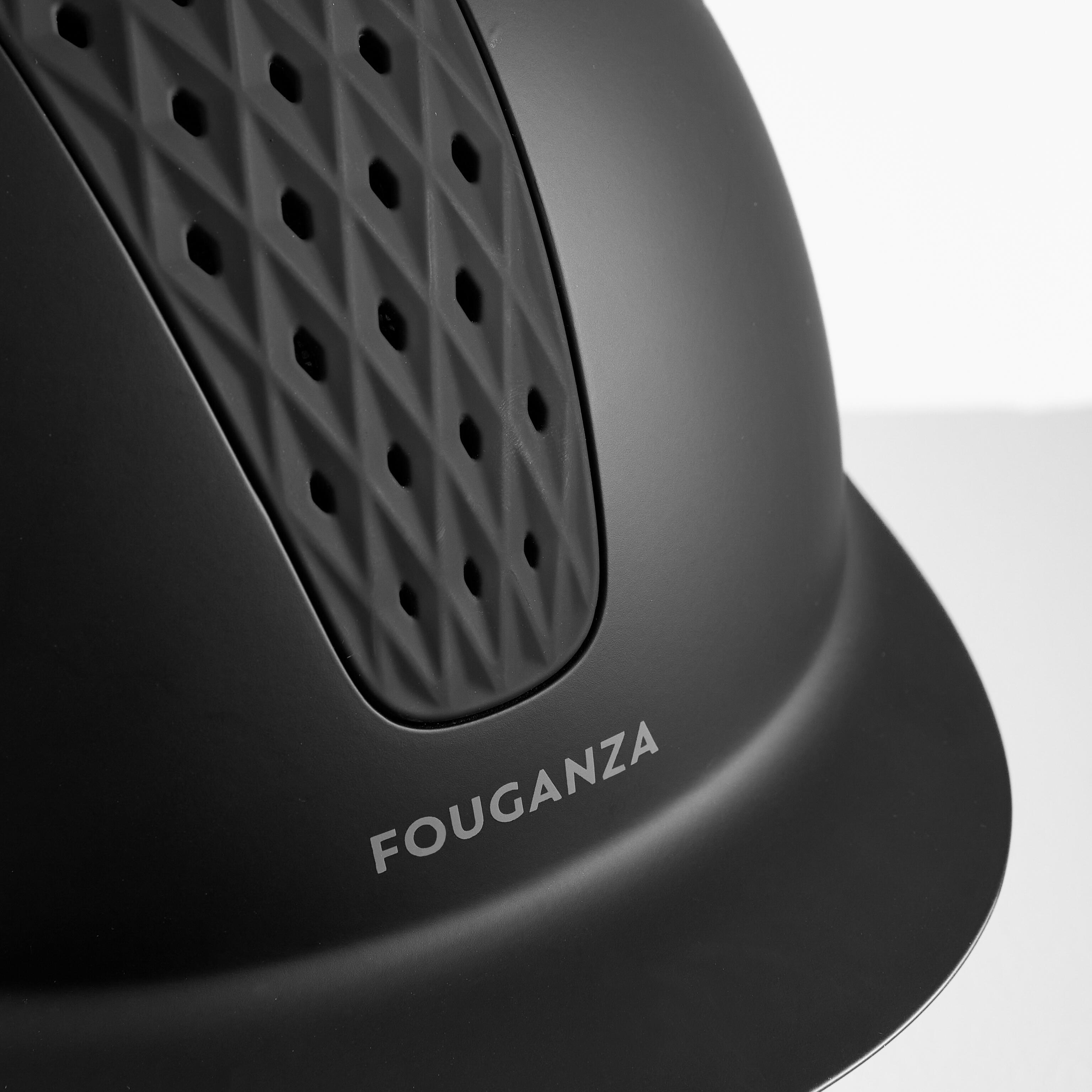 Adults'/Kids' Horse Riding Helmet 520 - Matte Black - FOUGANZA