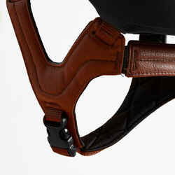 900 Horse Riding Helmet + Bag - Brown/Black