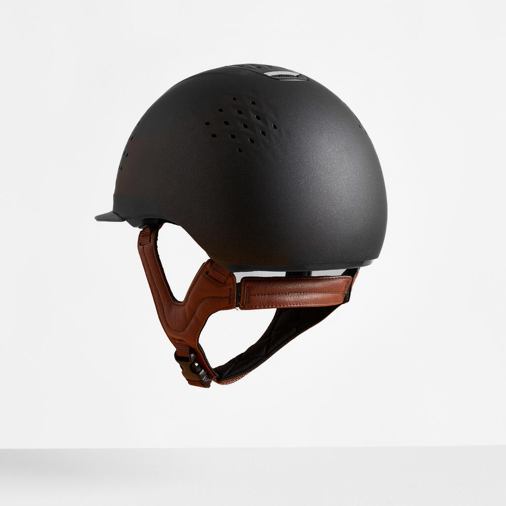 Casco de equitación -Fouganza 900 café/negro